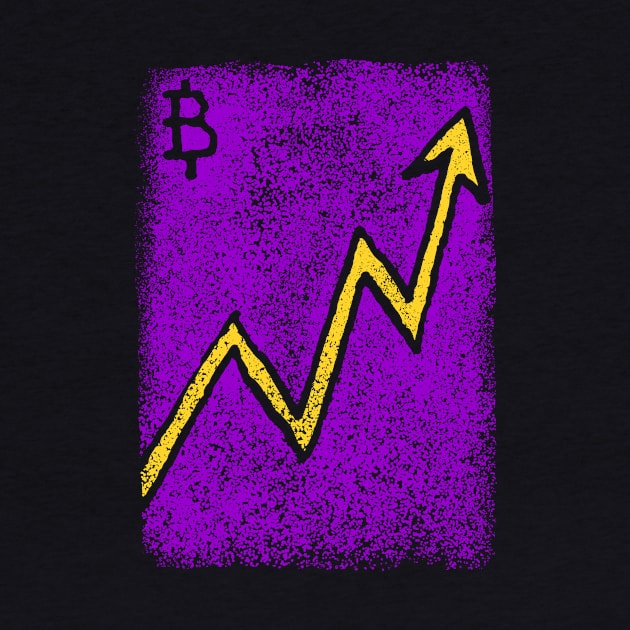 Bitcoin Graph - Vintage Style by Nikokosmos